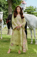 Elaf - 3PC Unstitched Lawn Embroidered Suit - UA249